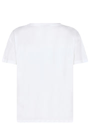 Leah Holi O-Ss Tee | White | T-Shirt fra Mos Mosh