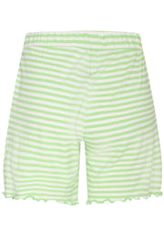 Natalia Shorts | Lime Green Creme Stripe | Shorts fra Liberté