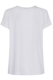Icon O-SS Glam Tee | White | T-Shirt fra Mos Mosh