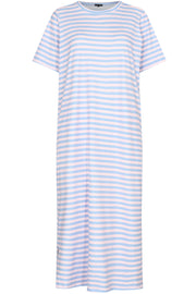 Alma T-Shirt Dress | Baby Blue Rose Stripe | Kjole fra Liberté