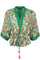 Luna Bolero S/S Kimono | Green Calypso | Kimono fra Black Colour