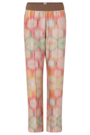 Marisa, jersey pants | Hexagon Light Pink Print | Bukser fra Gustav