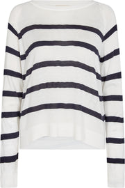 Effie Pullover | Off-white w. Salute | Bluse fra Freequent
