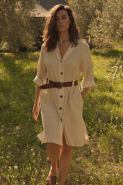 Raylene Sylia Dress | Pearled Ivory | Kjole fra Mos Mosh