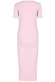Natalia Ss Dress | Lilac Pink Creme Stripe | Kjole fra Liberté
