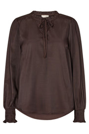 Lou Blouse | Coffee Bean | Bluse fra Freequent