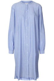 Basic Shirt Dress | dusty blue | Lollys Laundry