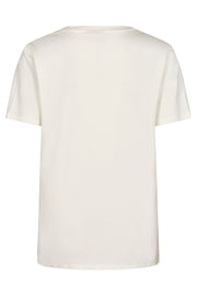Fenjal Tee | Off-White w. French Blue | T-Shirt fra Freequent
