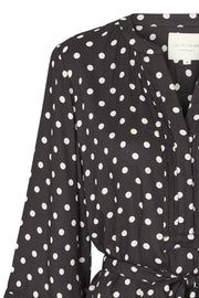 Jade Dress | Vasket sort | Kjole med prikker fra Lollys Laundry
