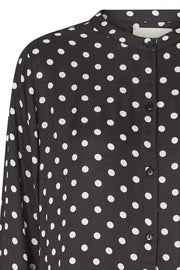 Kaia Dress | Vasket sort | Kjole med prikker fra Lollys Laundry