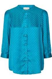 Amalie Shirt | Petrol | Skjortebluse fra Lollys Laundry