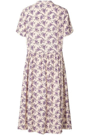 Aliya Dress | Creme | Kjole med print fra Lollys Laundry