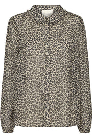 Julie Shirt | Leopard print | Skjorte fra Lollys Laundry