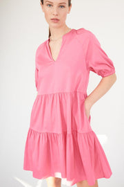 Isla Solid Dress 63 | Pink | Kjole fra Leveté