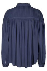 Cara Blouse | Mørkeblå | Bluse fra Lollys Laundry