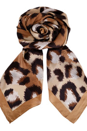 Vilde Scarf | Brown Leopard | Tørklæde fra Black Colour
