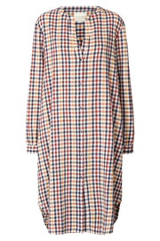 Basic Shirt | Check Print | Ternet lang skjorte fra Lollys Laundry