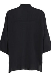 Susanna SS Short Shirt | Black | Skjorte fra Liberté