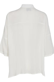 Susanna SS Short Shirt | White | Skjorte fra Liberté