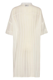 Clara SS Shirt | White | Skjorte kjole fra Liberté