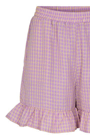 Bjørk Shorts | Lavender Yellow Check | Shorts fra Liberté