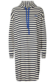 Lupa Dress | Stripe | Hoodie kjole med striber fra Lollys Laundry