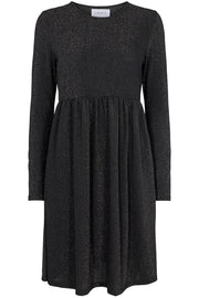 Nuno LS Frill Dress | Black | Kjole fra Liberté