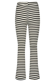 Natalia Flair Pants | Black Creme Stripe | Bukser fra Liberté