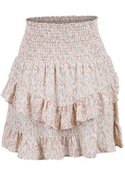 Line Flower Skirt | Råhvid | Nederdel fra Neo Noir