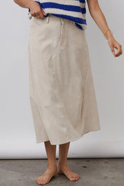 Melina Skirt | Creme | Nederdel fra Lollys Laundry