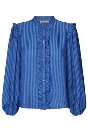 Sue Shirt | Blue | Skjorte fra Lollys Laundry