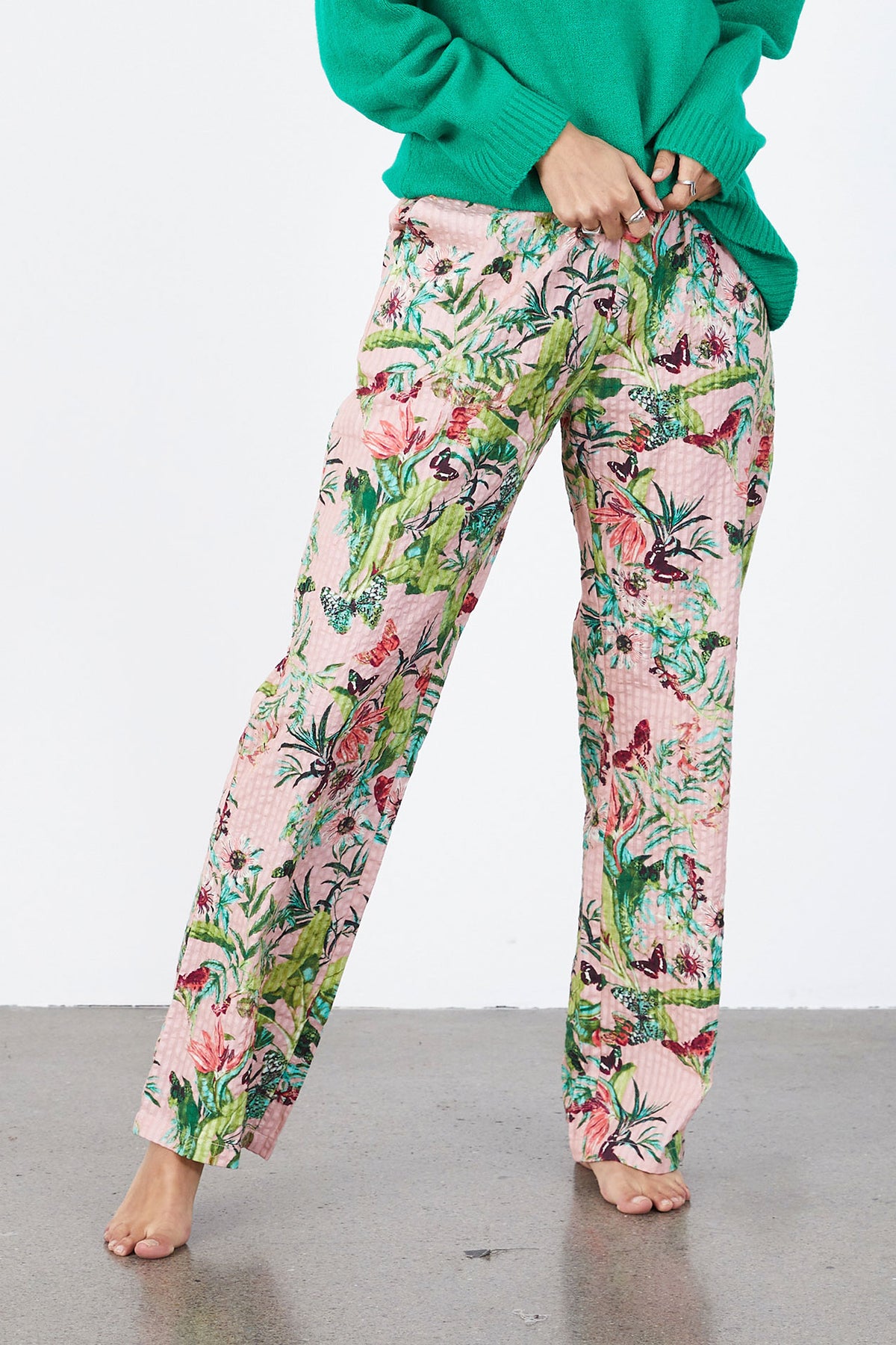 Lollys Laundry Bukser | 74 Flower Print Ted Pants – Lisen.dk