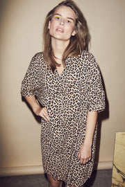 Animal Tunic Shirt | Leopard | Storskjorte fra Co'couture