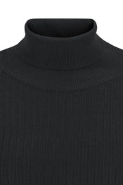 Sybil Midi Dress Knit | Black | Kjole fra Soft Rebels