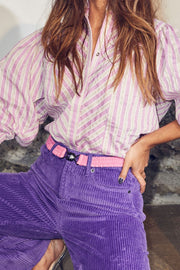 New Bria Slim Belt | Pink | Bælte fra Co'couture