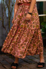 Luna Boho Skirt 7/8 | Rose Calypso | Nederdel fra Black Colour