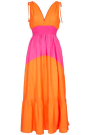 Callum Mazza Block Dress | Orange | Kjole fra Co'couture