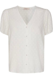 Beate-Bl | Brilliant White | Bluse fra Freequent