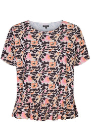 Alma-Frill-T-Shirt | Flower Leo | T-shirt fra Liberté
