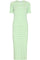 Natalia Ss Dress | Lime Green Creme Stripe | Kjole fra Liberté