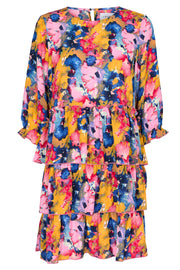 Danni Dress | Pink Blue Print | Kjole fra Liberté