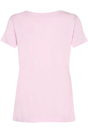 Arden Organic O-SS Tee  | Light Lilac | T-Shirt fra Mos Mosh