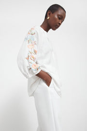 Annsofie, embroidery shirt | Pastel Parchment | Skjorte fra Gustav