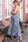 Luna Vea Strap Dress | Blue Calypso | Kjole fra Black Colour