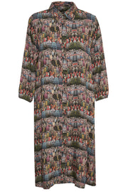 Carolina Shirt Dress | Multi House | Kjole fra Culture