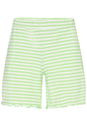 Natalia Shorts | Lime Green Creme Stripe | Shorts fra Liberté