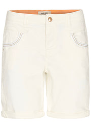 Naomi Pigment Shorts | White | Shorts fra Mos Mosh