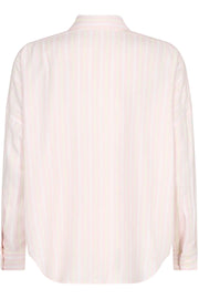 Janis Stripe Shirt | Silver Pink | Skjorte fra Mos Mosh