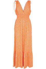 Crush Flower Mazza Dress | Orange | Kjole fra Co'couture