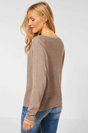 Double Face Dolman | Mocca Sand | Bluse fra Street One